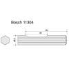 Bosch 11304 Flat Chisel 33mm x 450mm Toolpak  Thumbnail